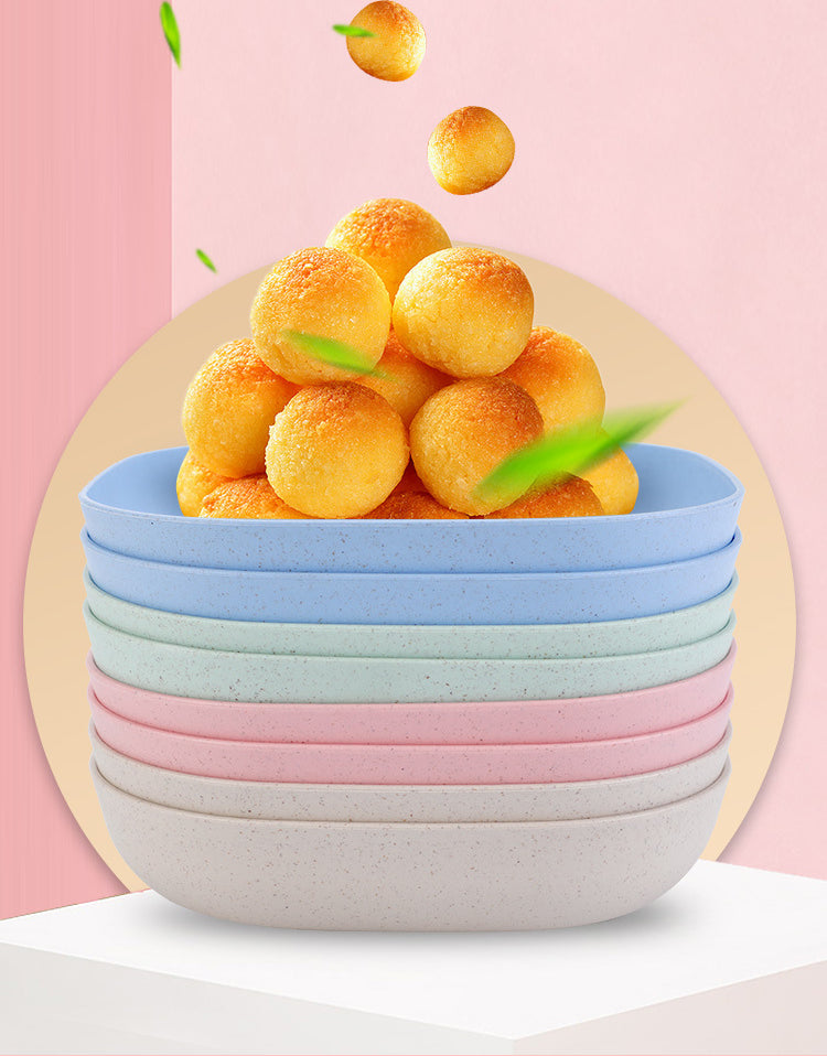Plate Set Pack of 10 – Plastic Split Bone Dish Plates with Holder