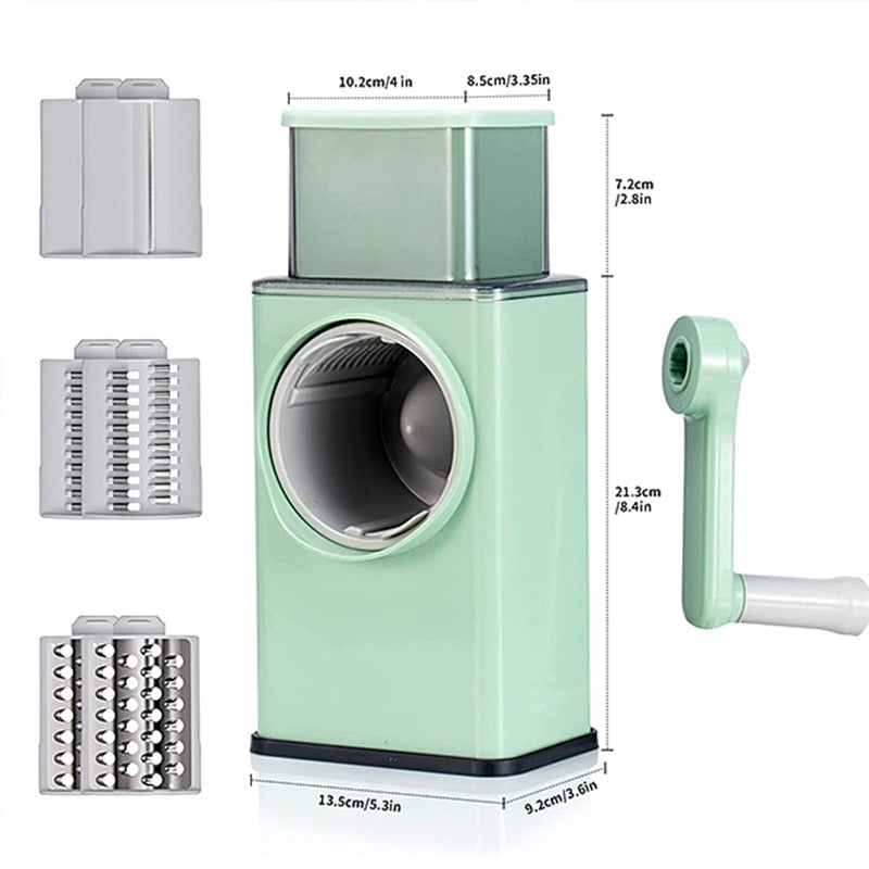 4 in 1 Multi-Function Vegetable Cutter & Slicer with Stainless Steel Blades
